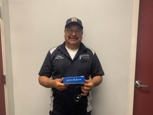 Carlos Varela, Reno P&D Driver, for 5 years of Safe Driving